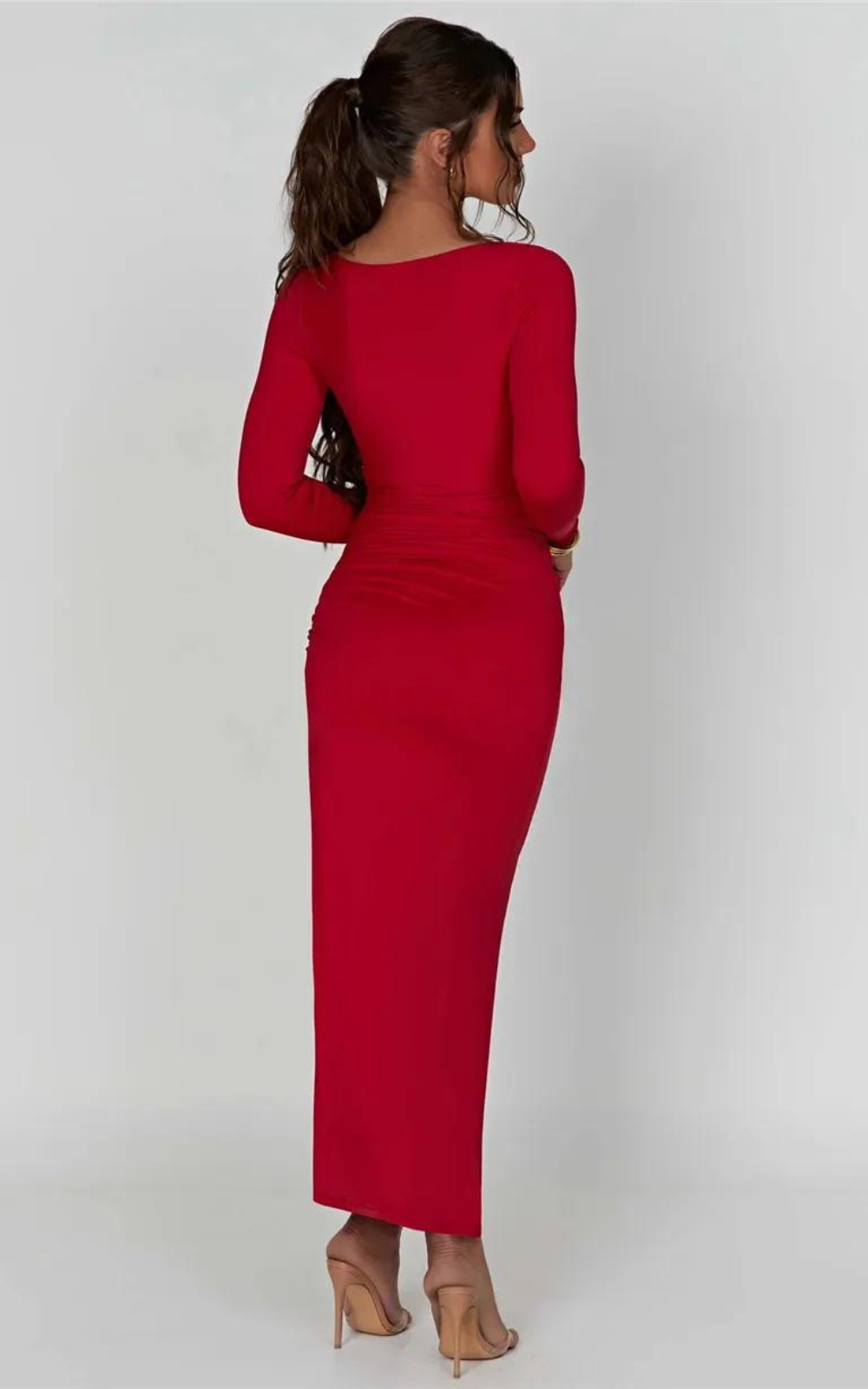 Robe Corset à Col Carré