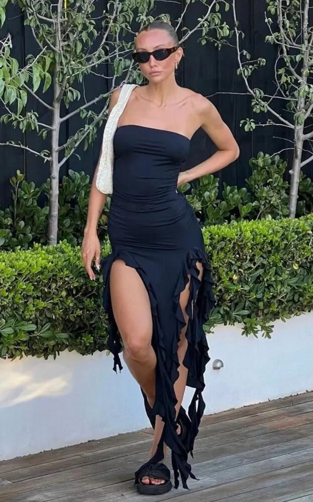 Robe Corset à Volants