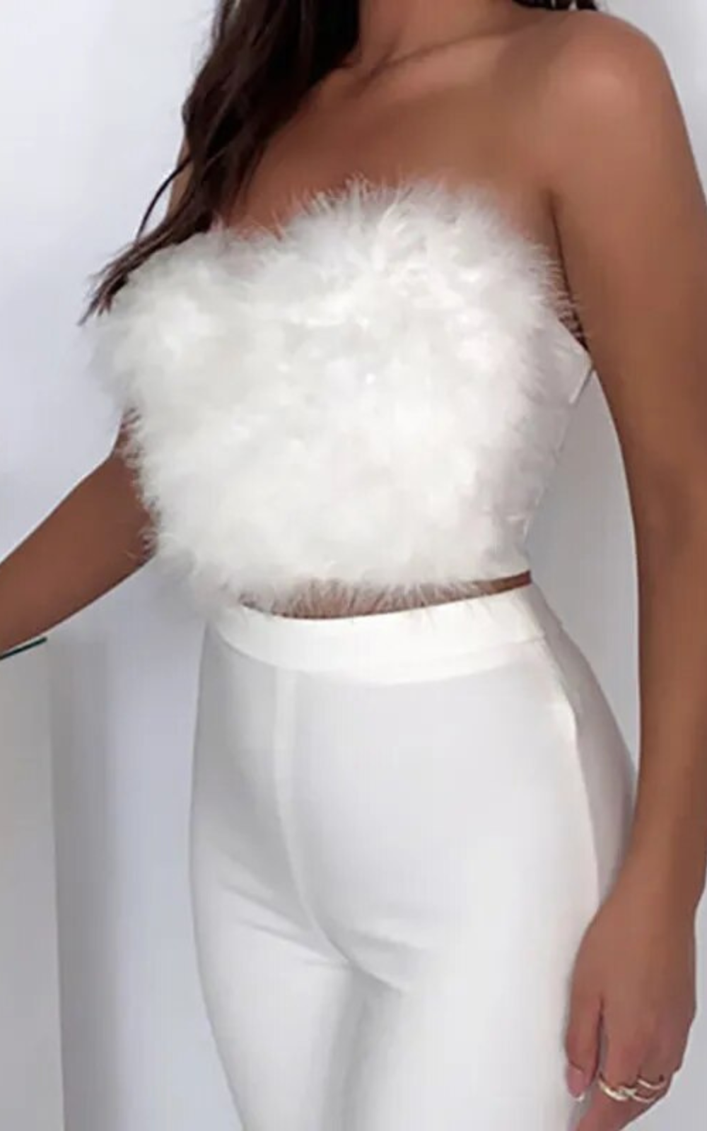 Corset Blanc Plume