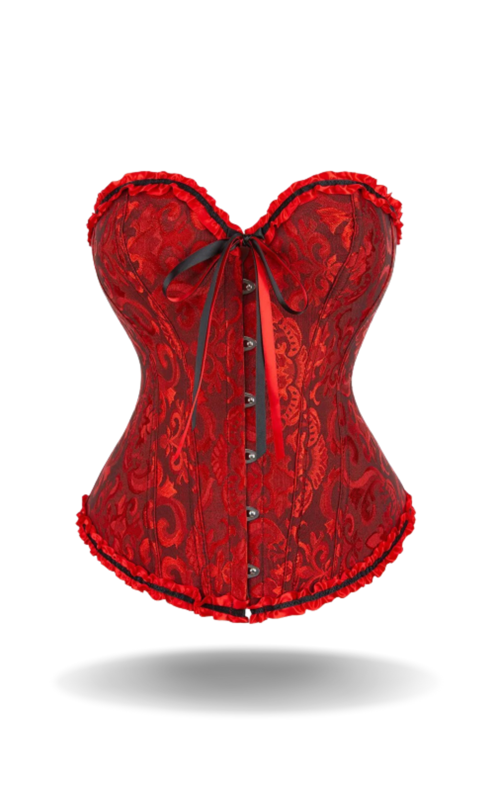 Bustier Corset à Dentelle Florale