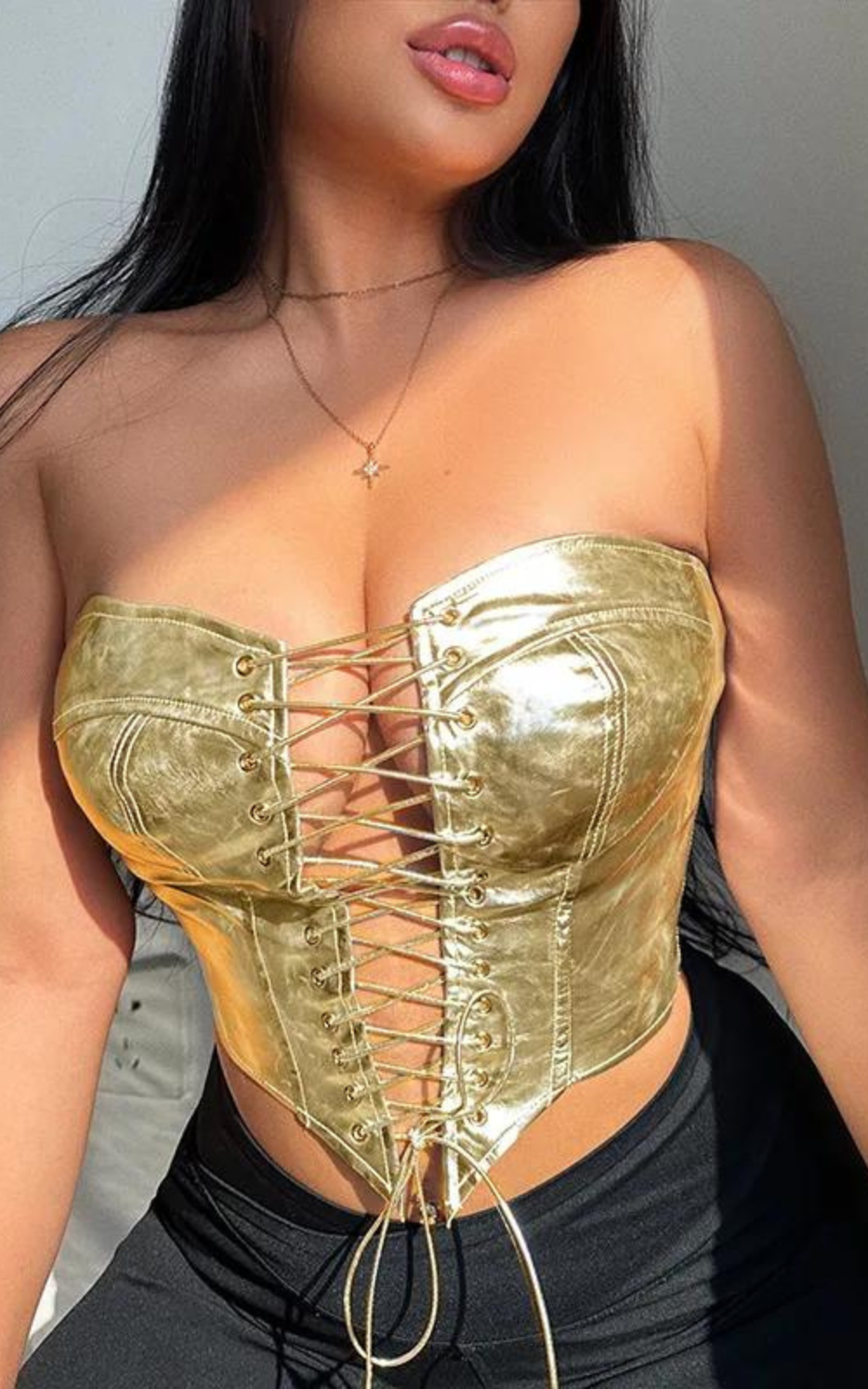 Top Bustier Doré