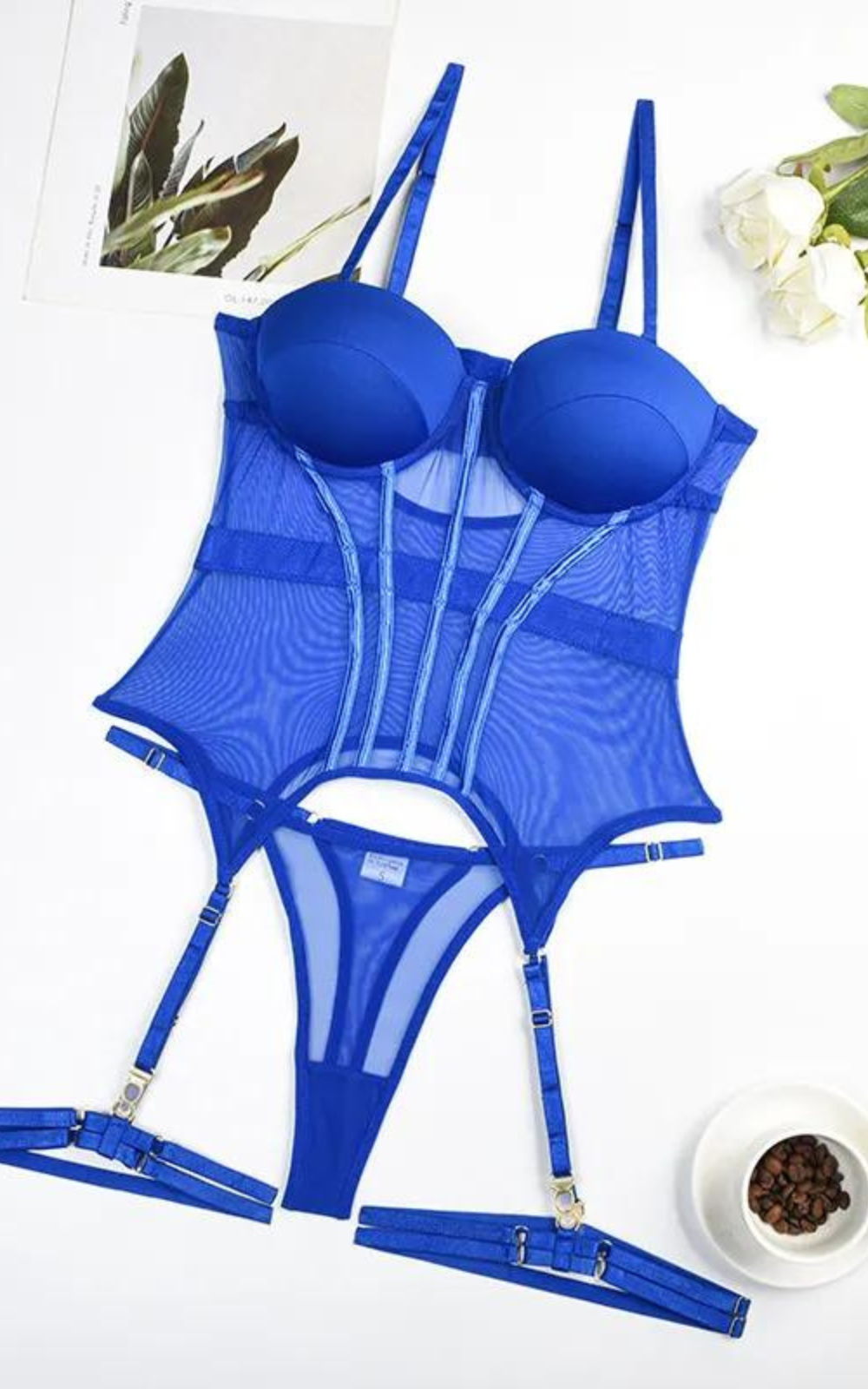 Corset Bleu Lingerie