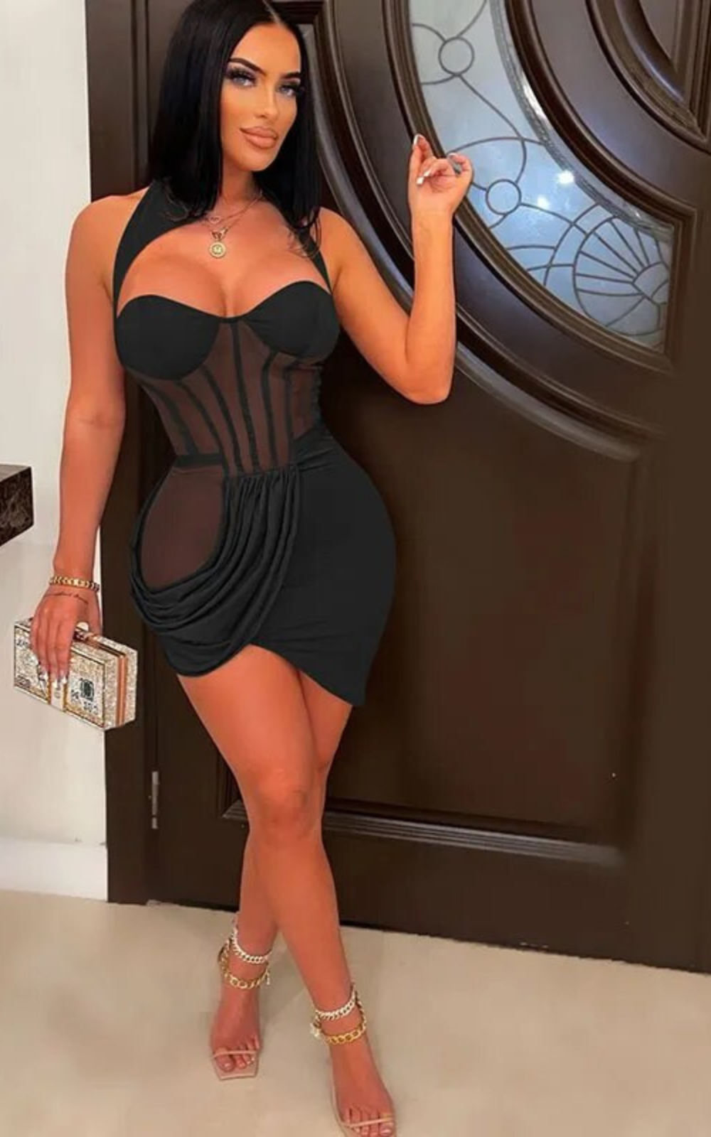 Robe Corset Demi Col