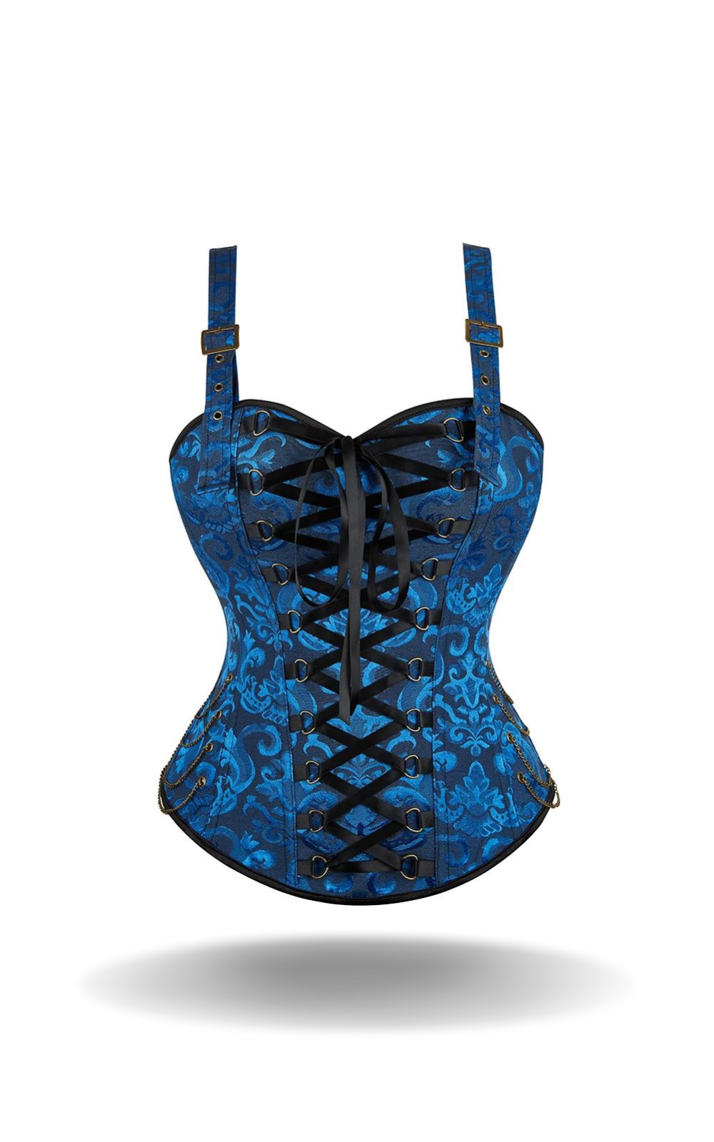 Corset Bleu avec Bretelles