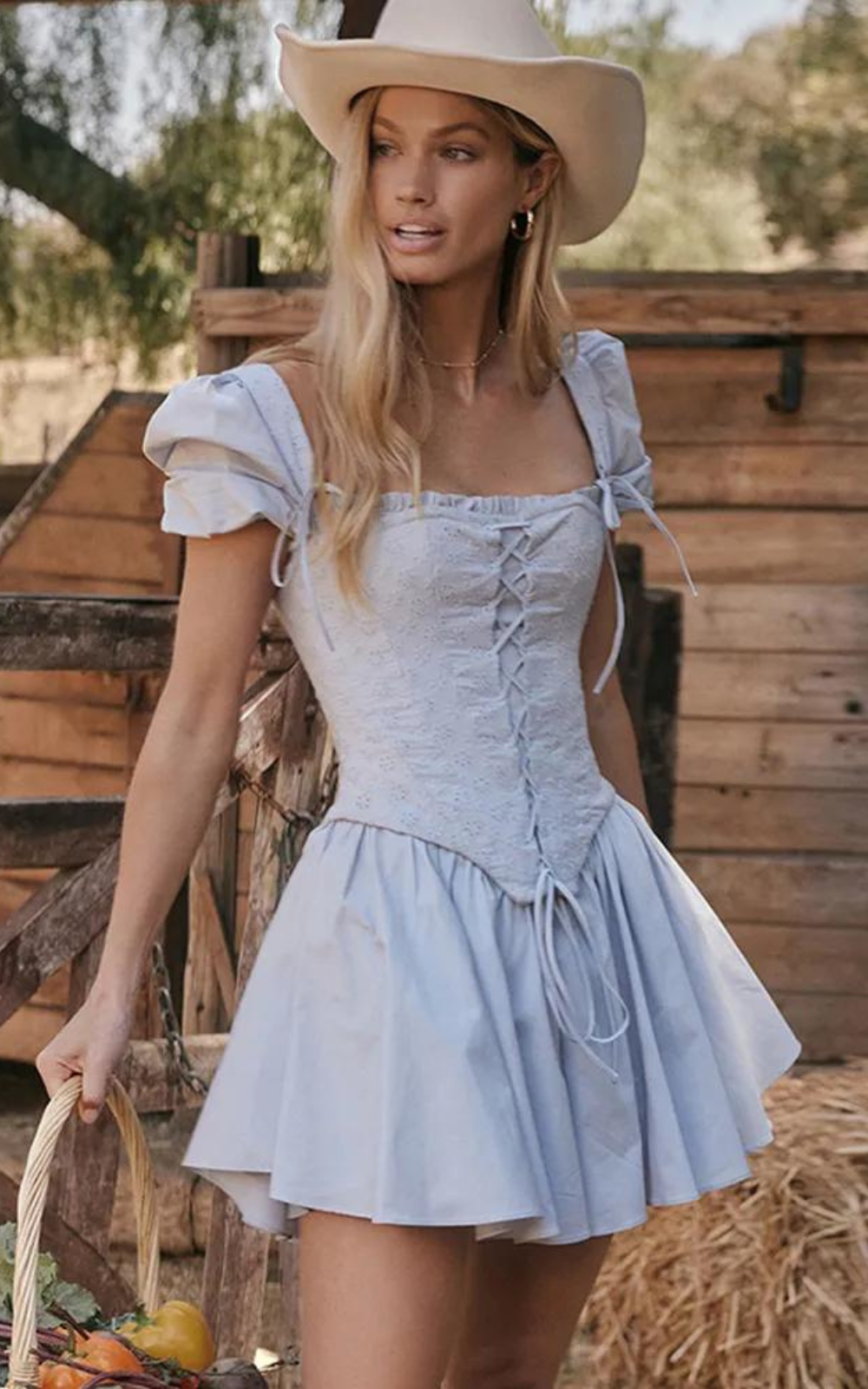 Corset Bleu pour l'Été