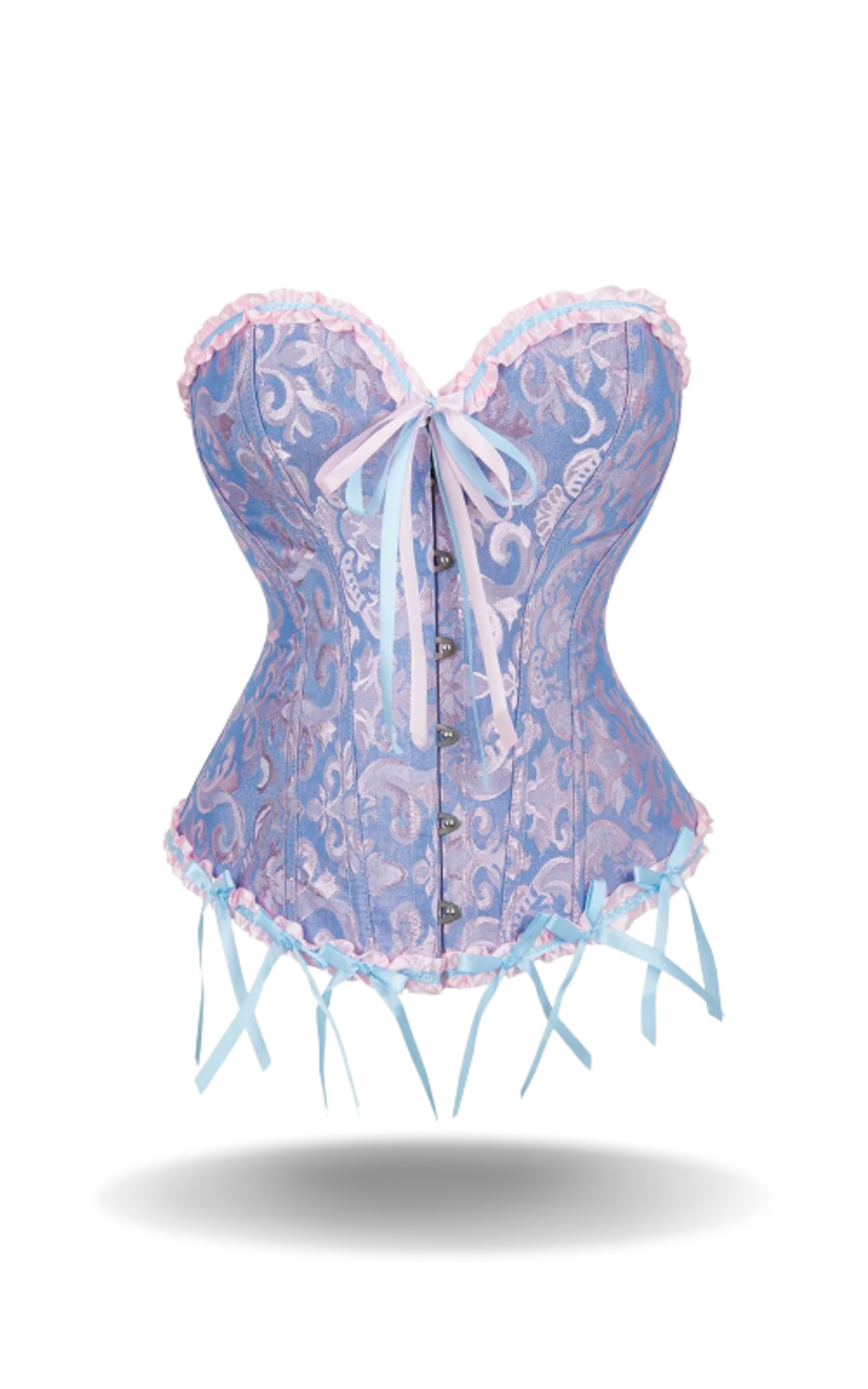 Bustier Corset à Dentelle Florale