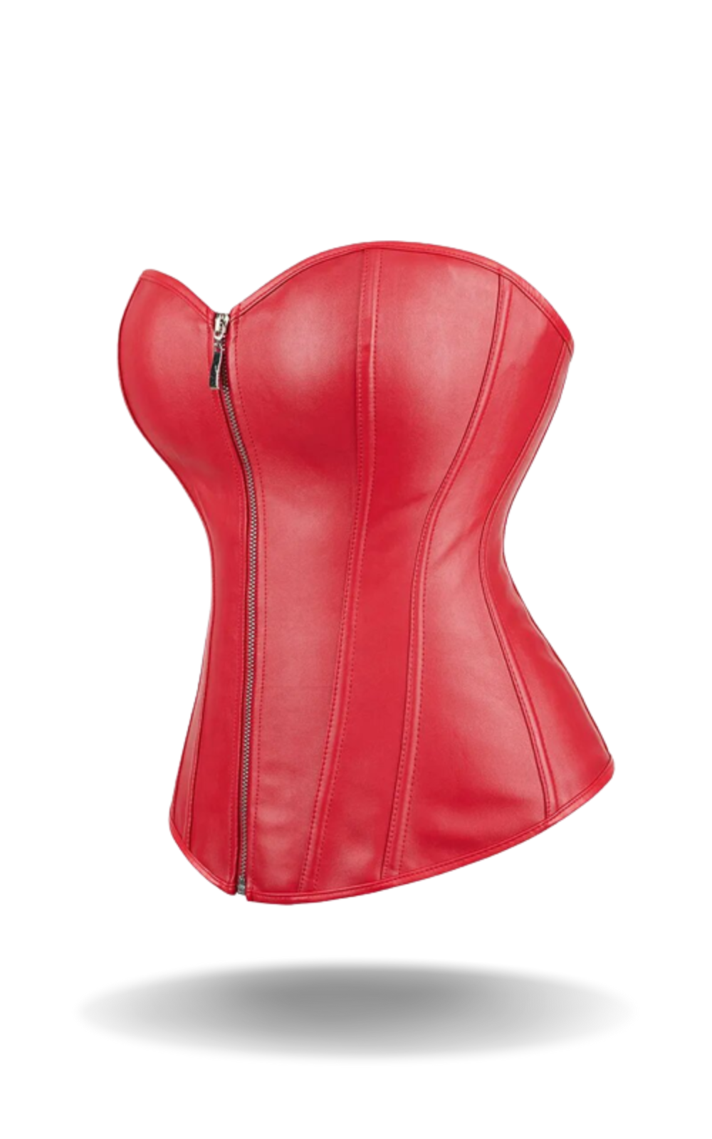 Corset Rouge Cuir