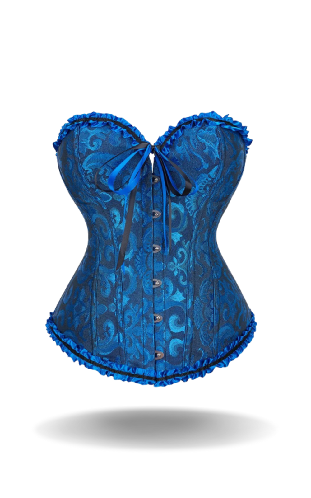 Bustier Corset à Dentelle Florale