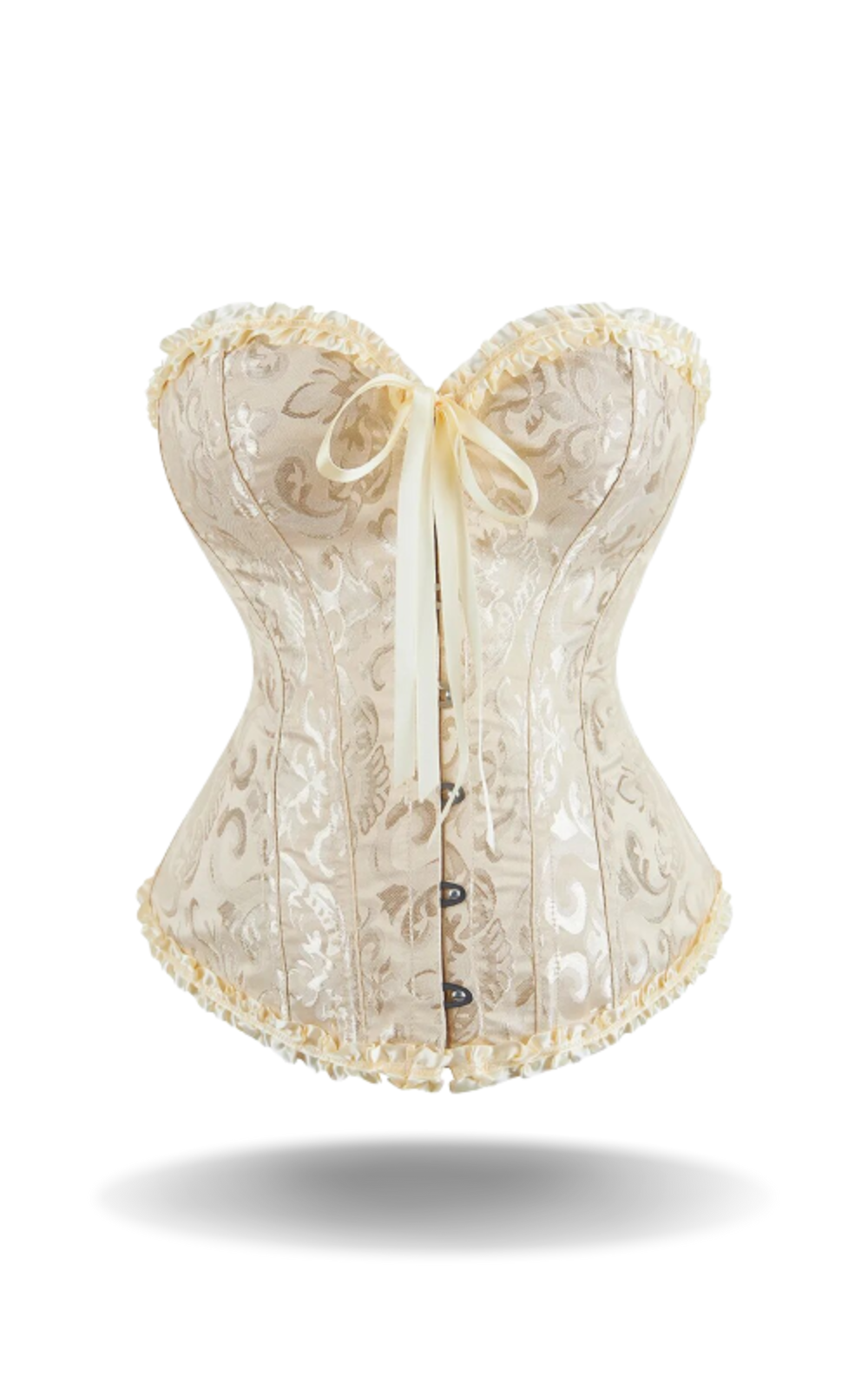 Bustier Corset à Dentelle Florale
