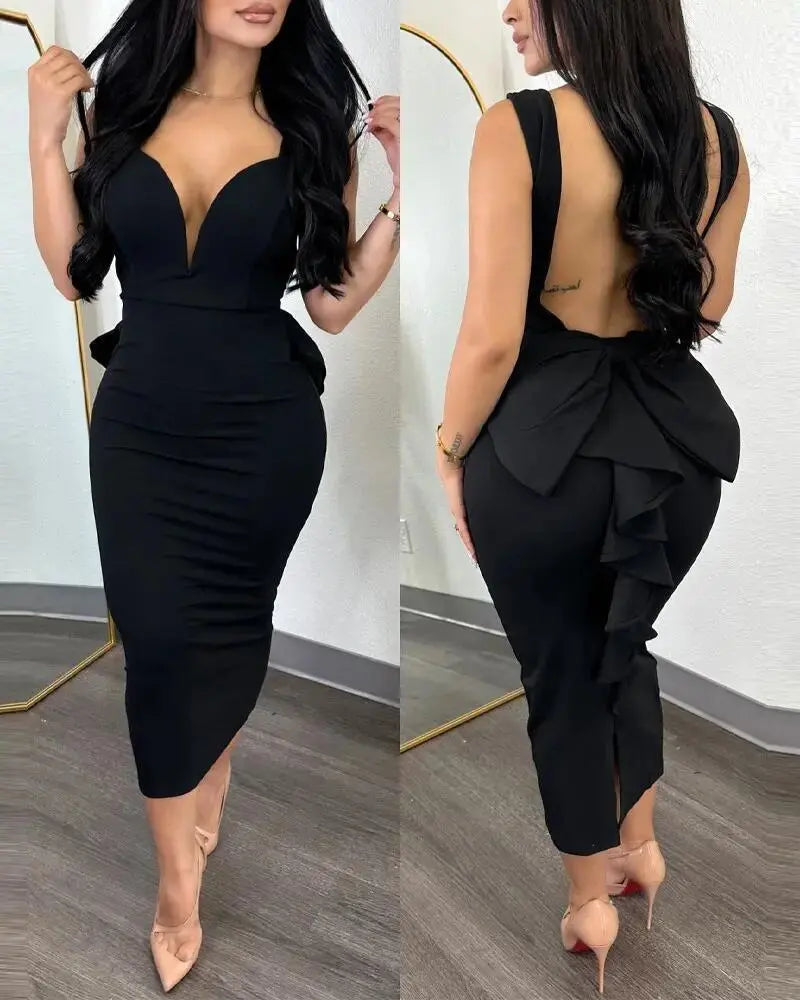 Corset Noir Col V