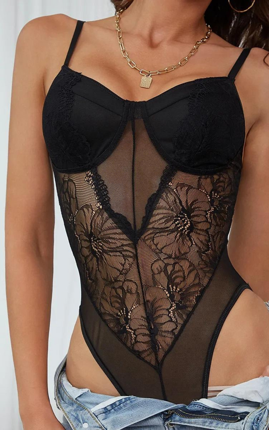 Corset Lingerie Body Noir