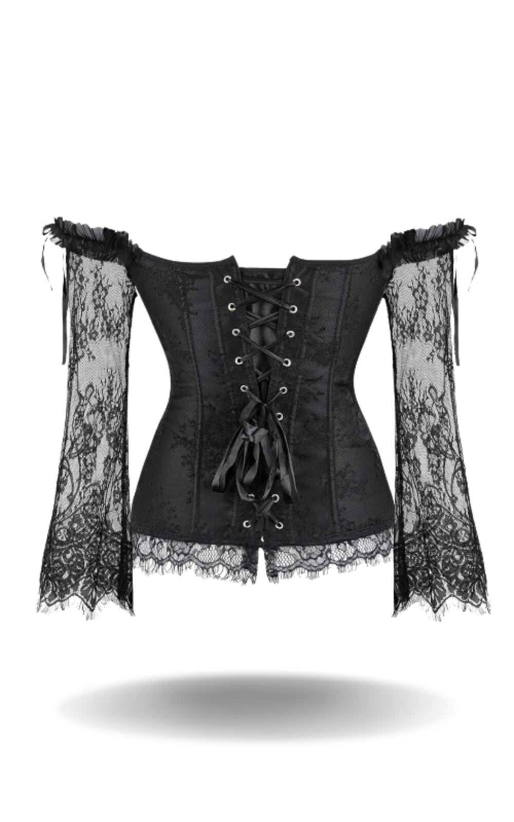 Corset Noir Gothique Manches