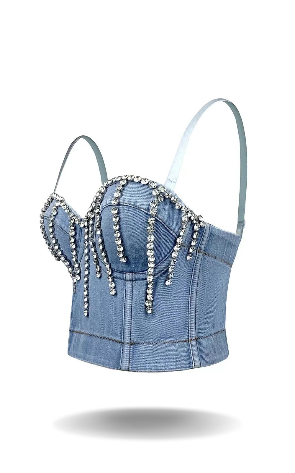 Corset en Jean Strass