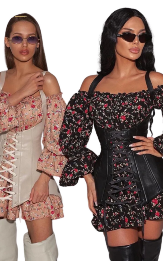 Robe Corset Fleuri