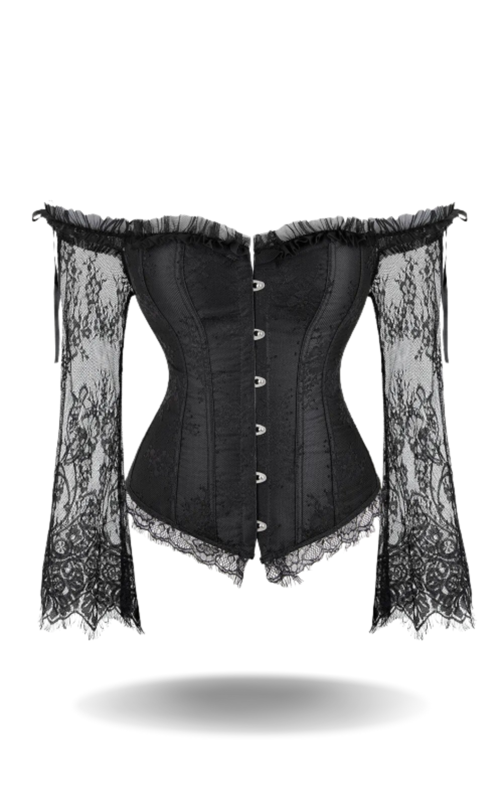 Corset Noir Gothique Manches