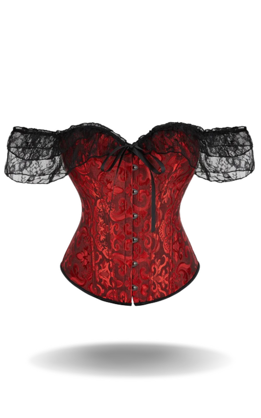 Bustier Corset Pirate à Motif