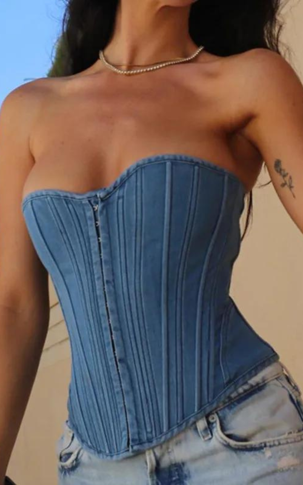 Corset en Jean Mince