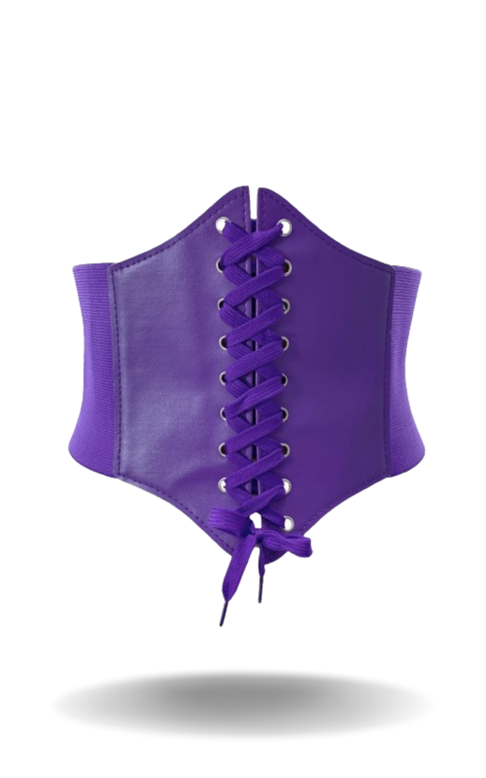 Bustier Cuir Violet