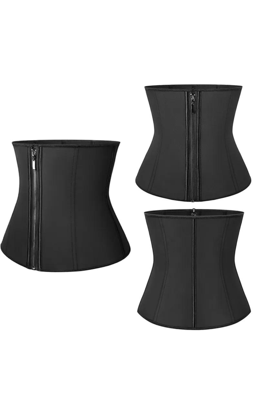 Ceinture Corset avec Fermeture Éclair