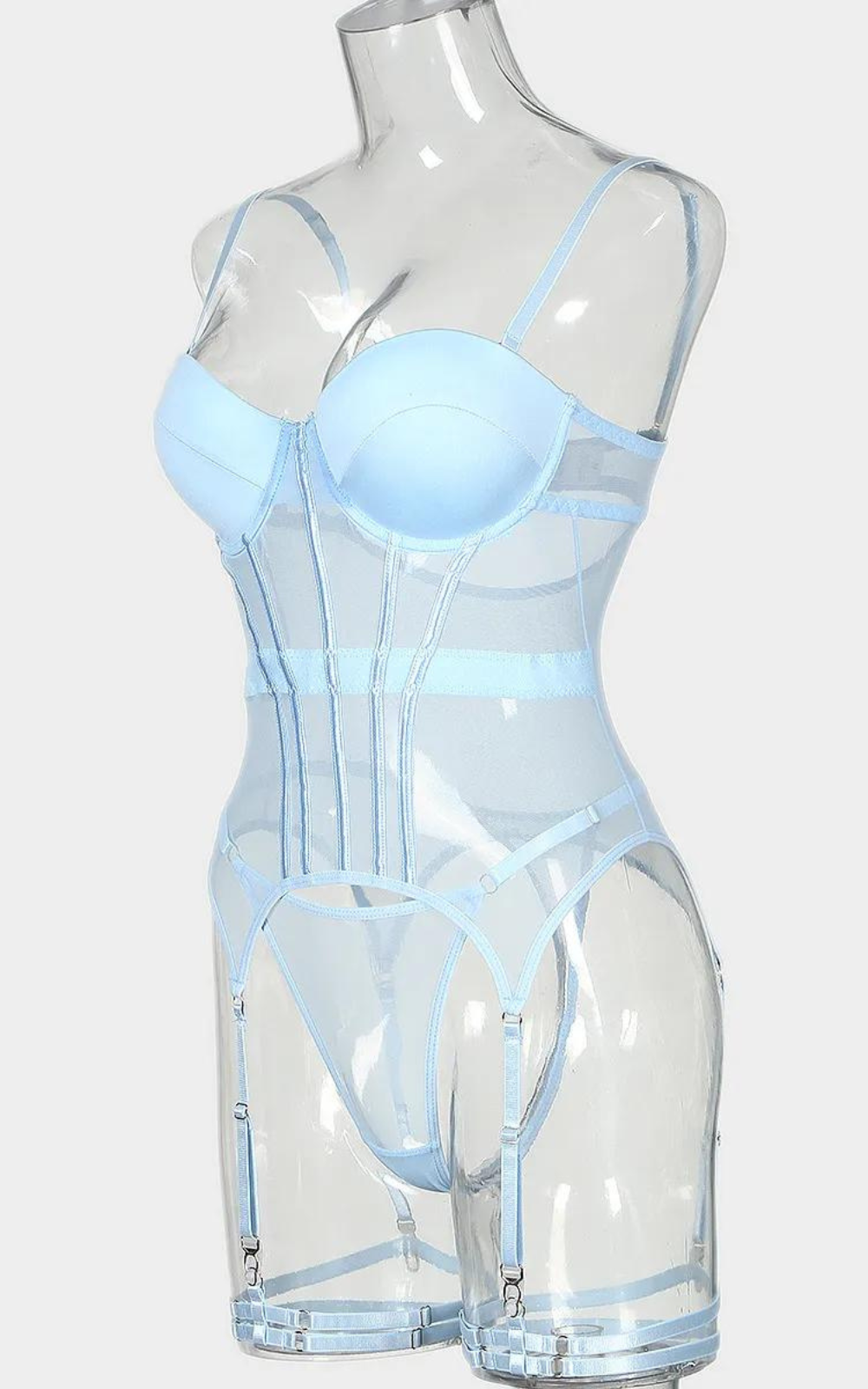 Corset Bleu Ciel Lingerie