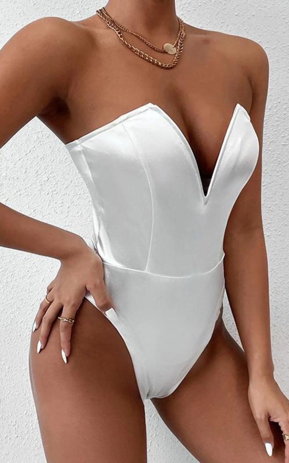 corset blanc body