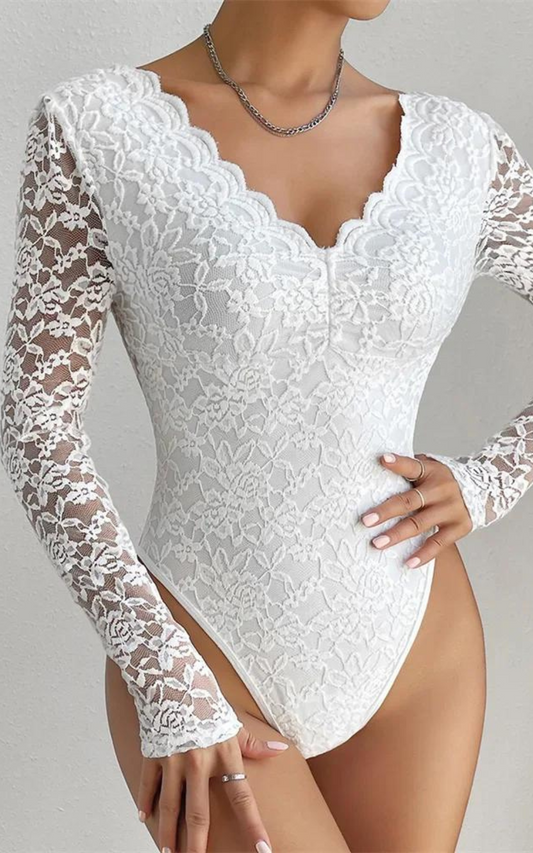 Corset Dentelle Blanc