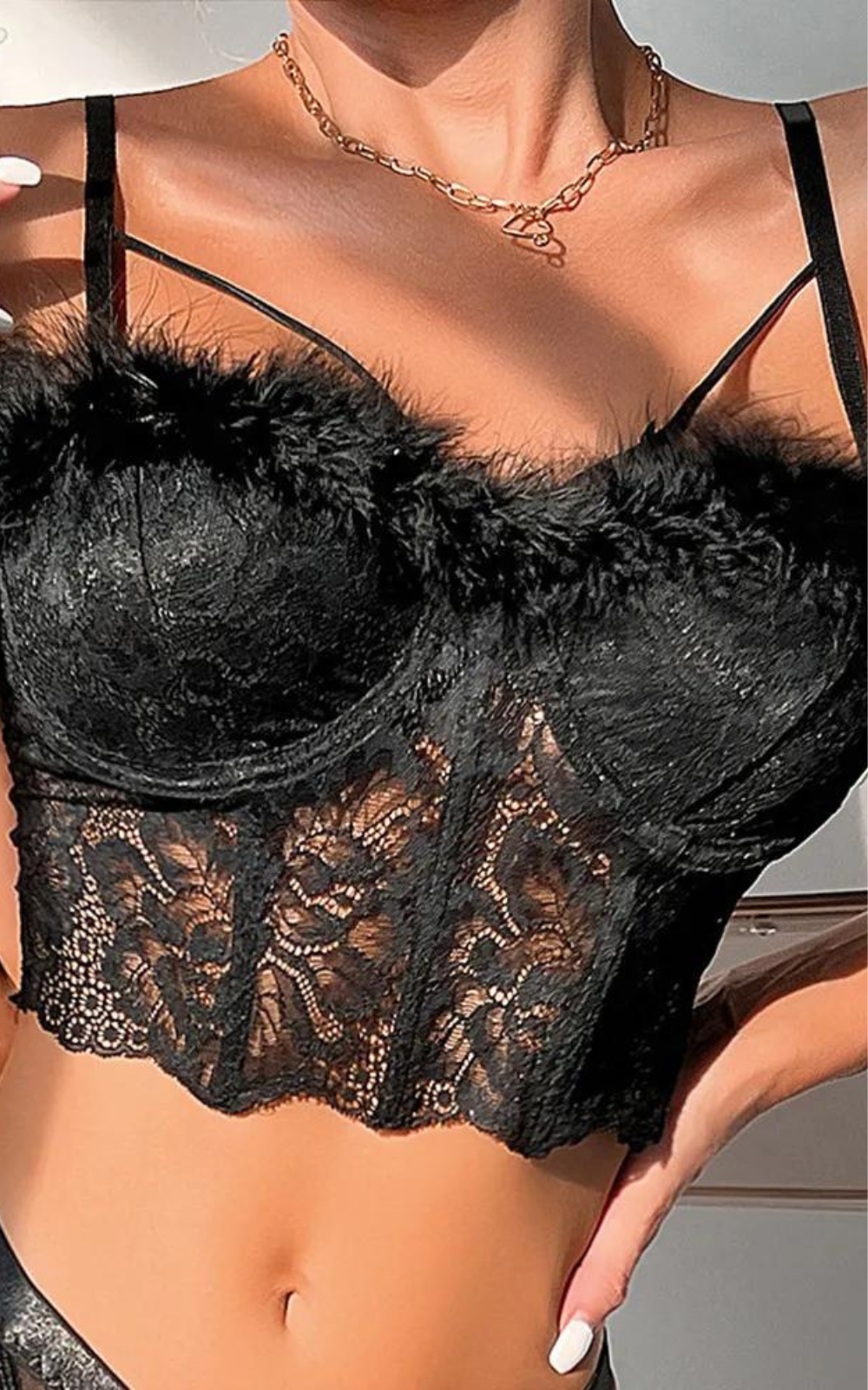 Soutien-Gorge Corset Fourrure