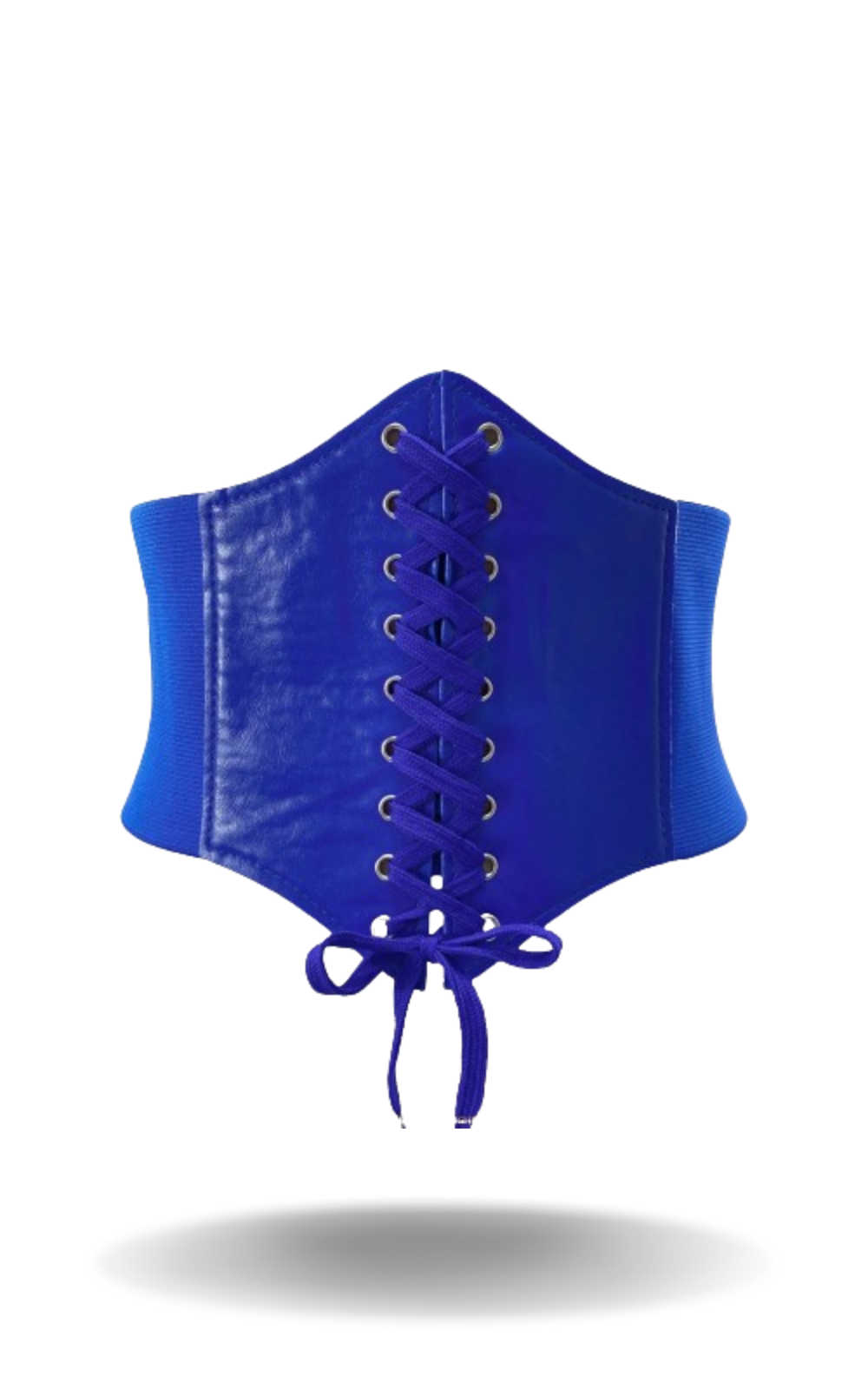 Corset Bleu Cuir