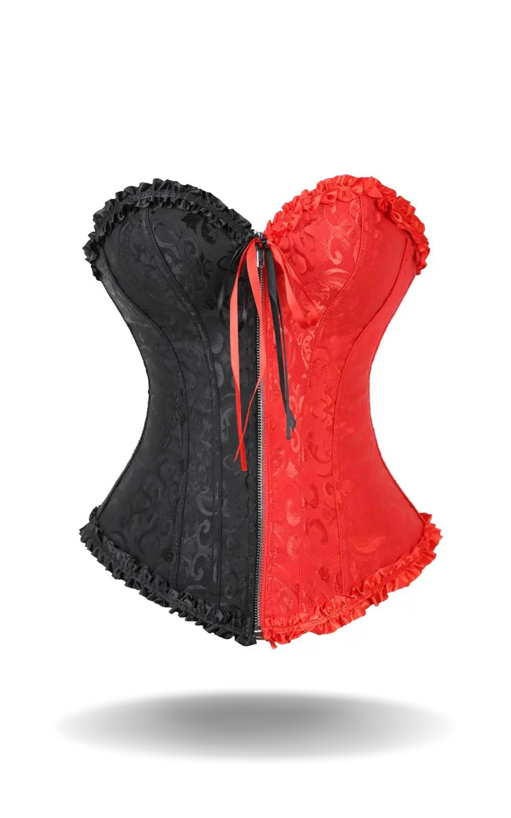 Bustier Corset à Fermeture Éclair