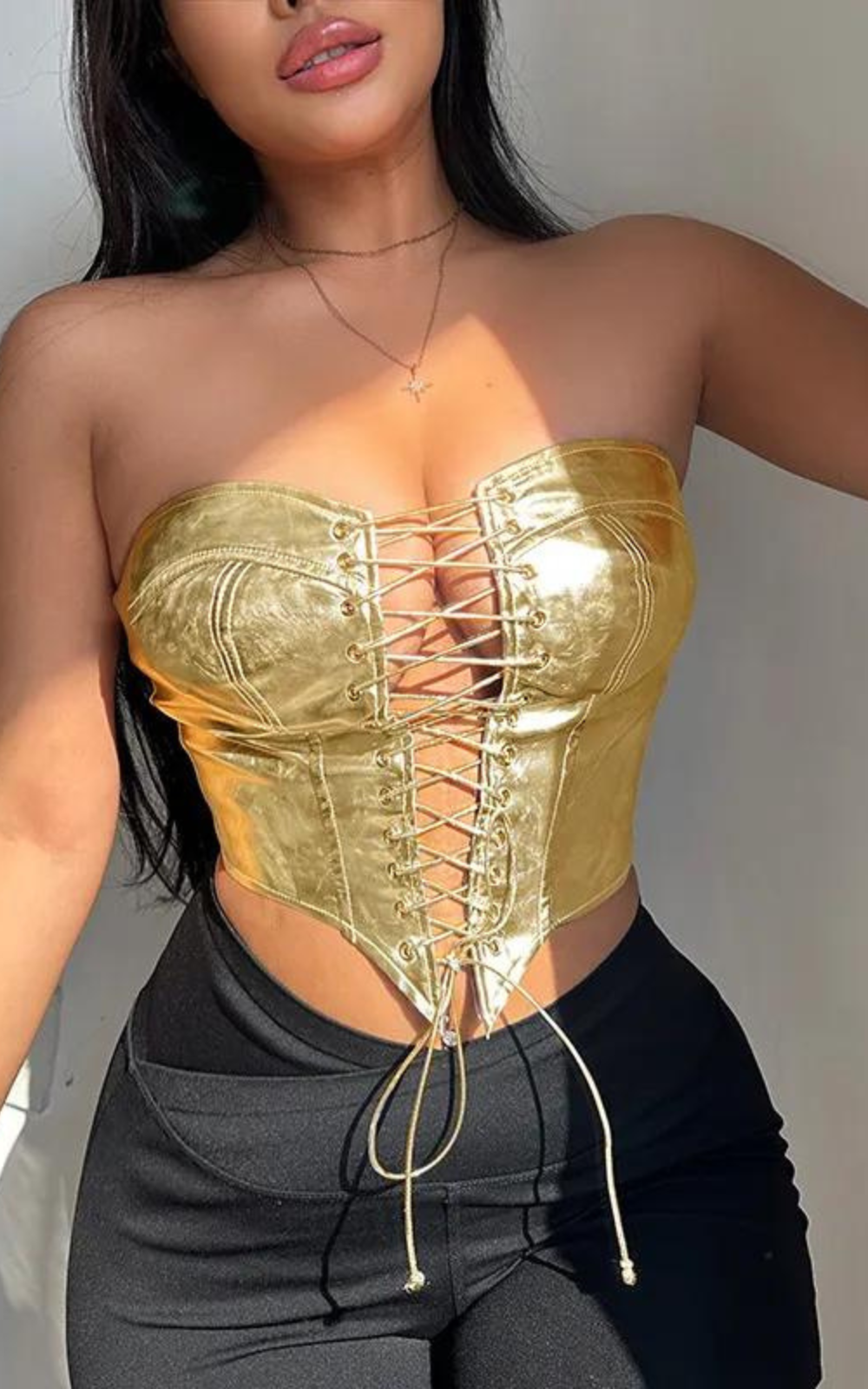 Top Bustier Doré