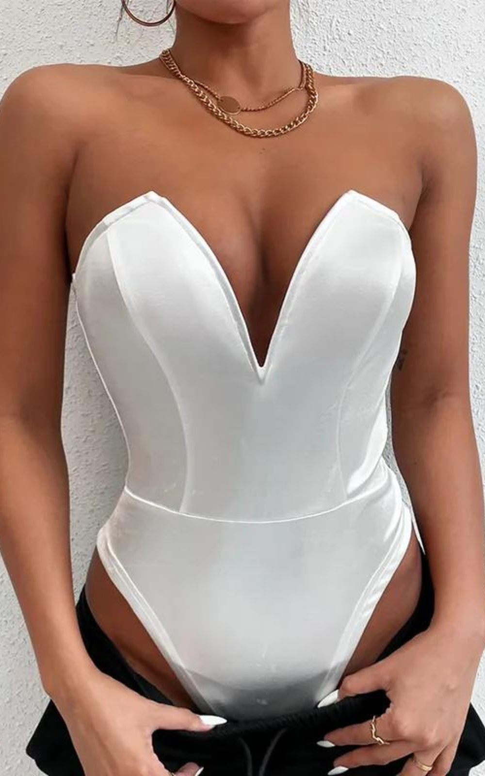 corset blanc body