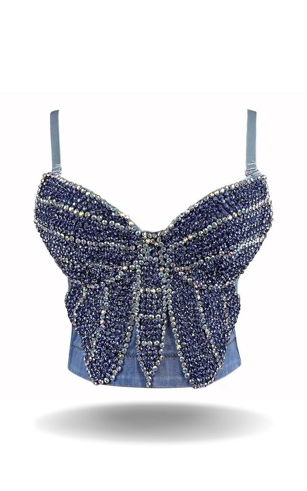 Corset en Jean Papillon