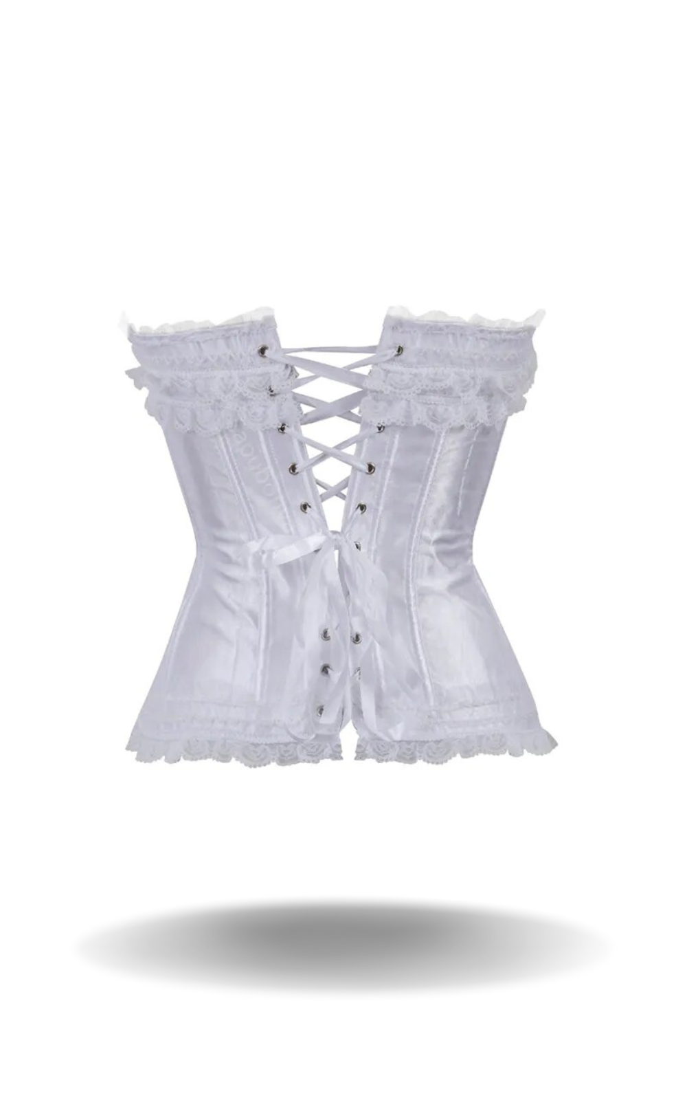 Satin Corset à Nœud Papillon