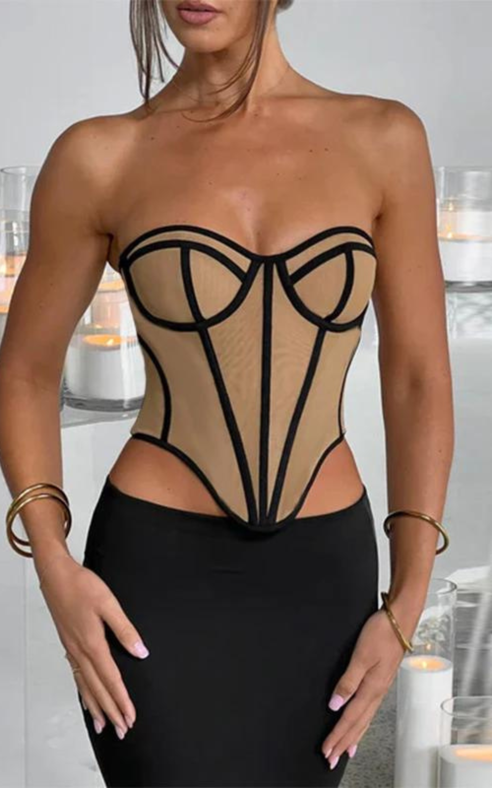 Corset Noir Top