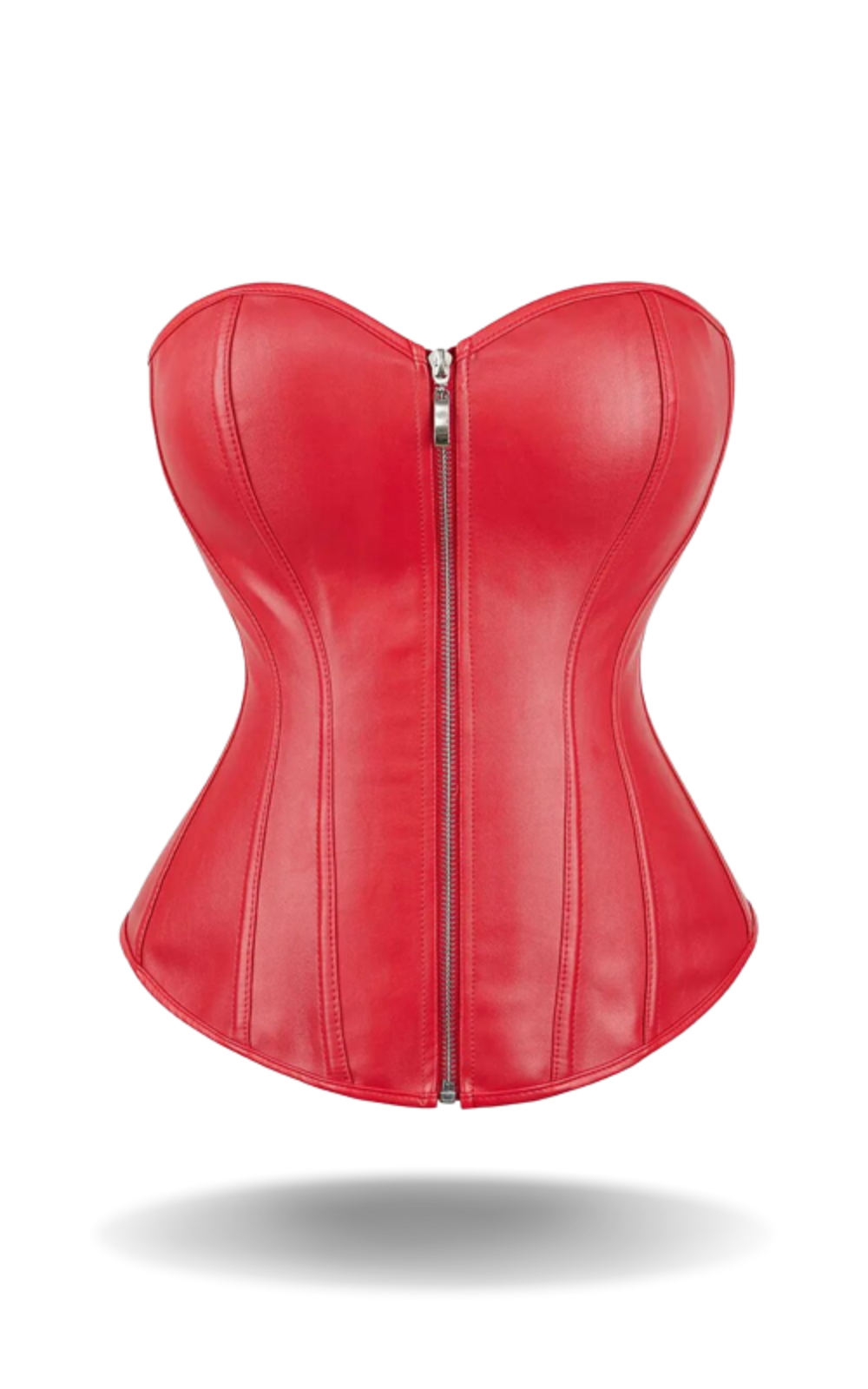 Corset Rouge Cuir