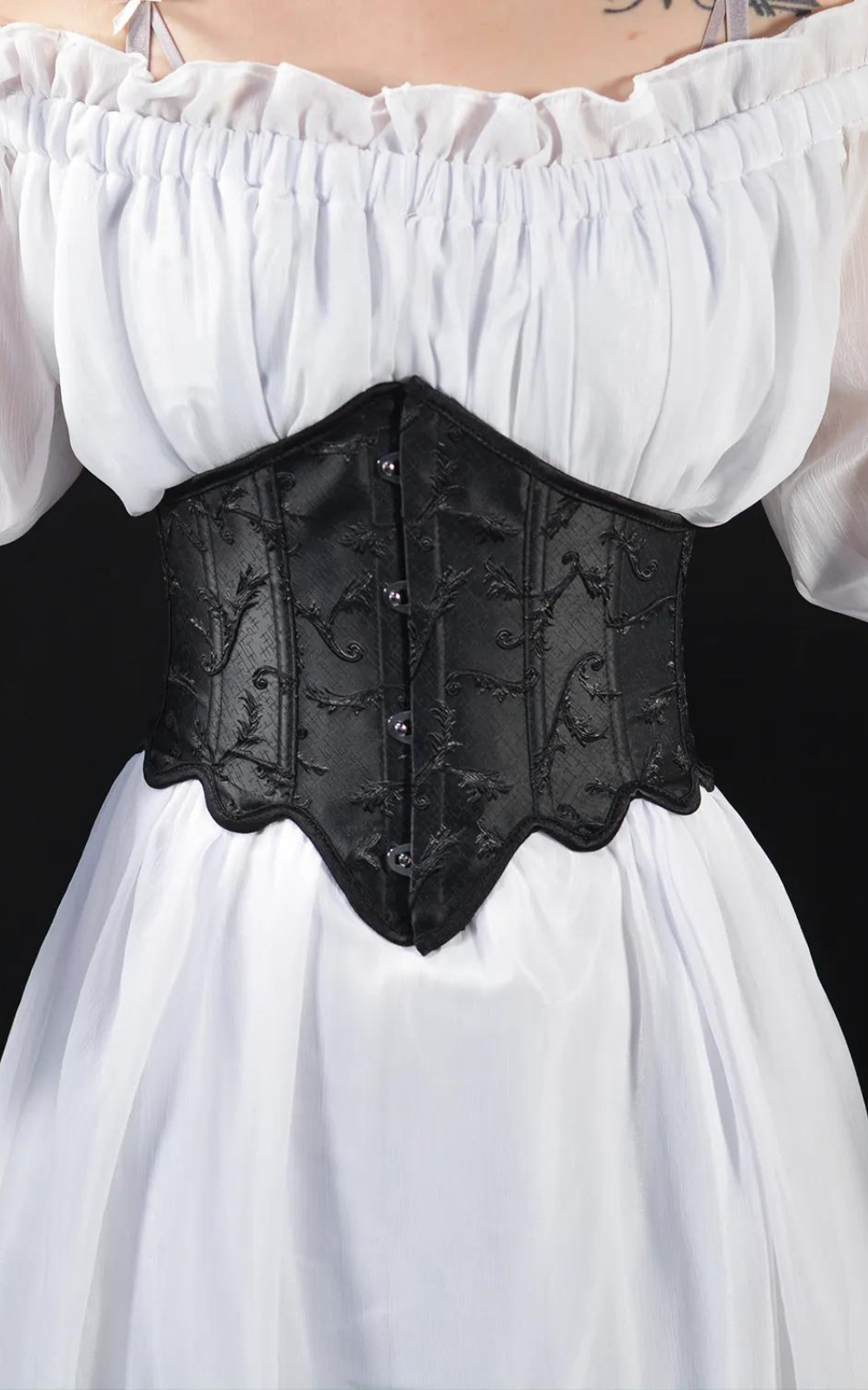 Corset Noir Ceinture Courte