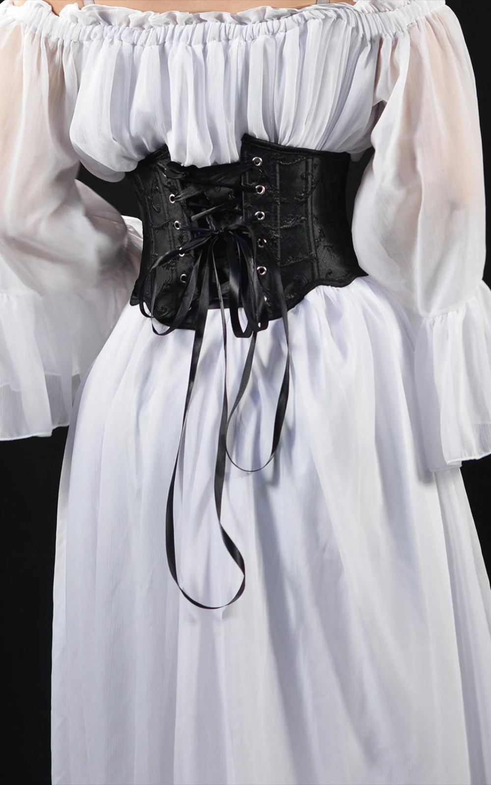 Corset Noir Ceinture Courte