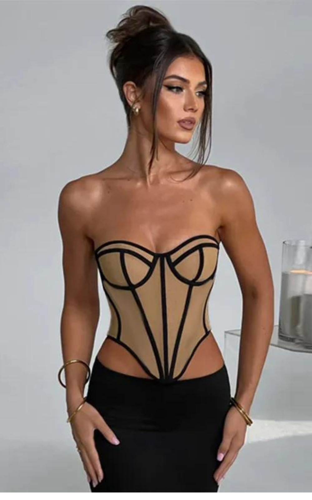 Corset Noir Top