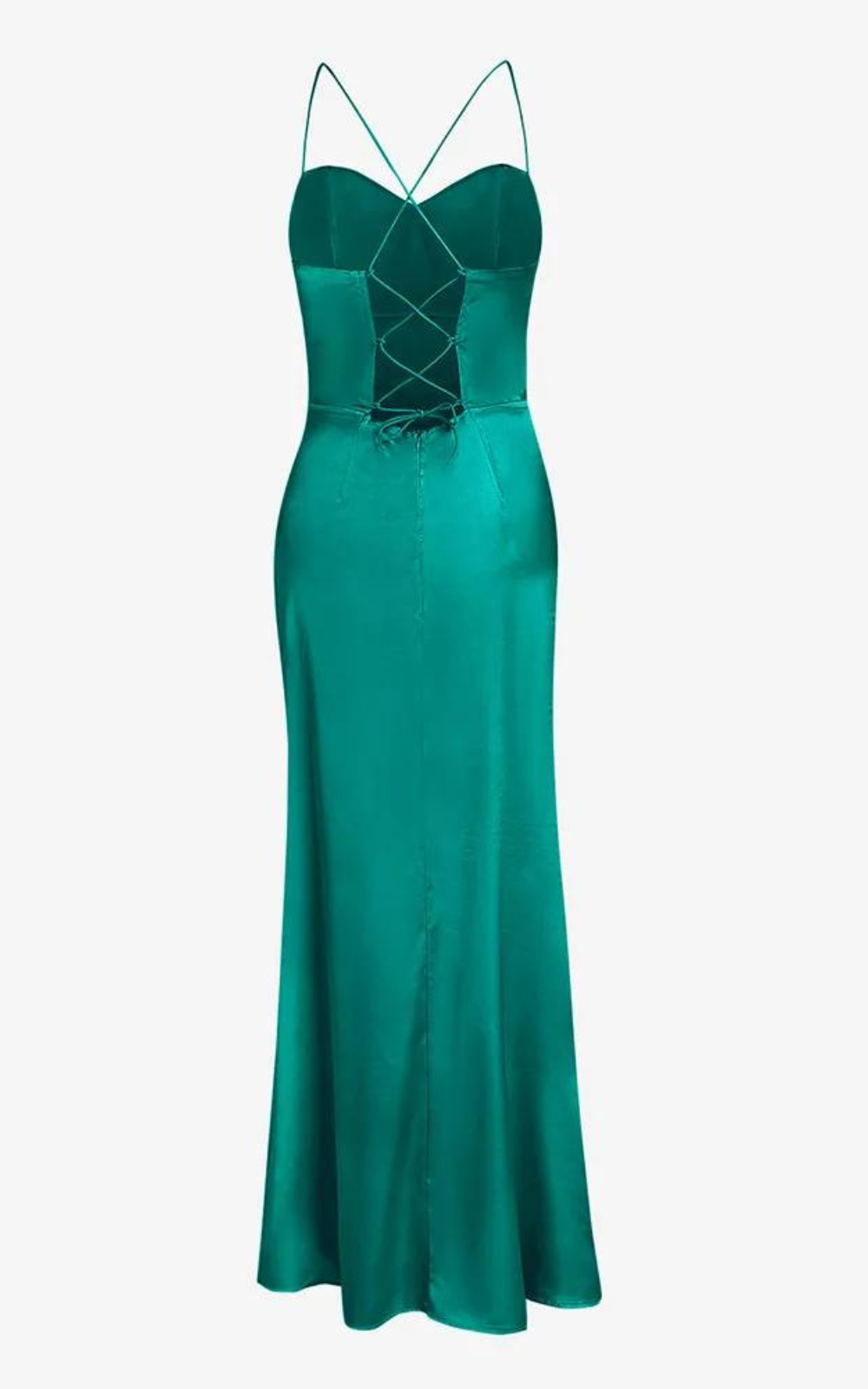 Corset Vert Robe Satin