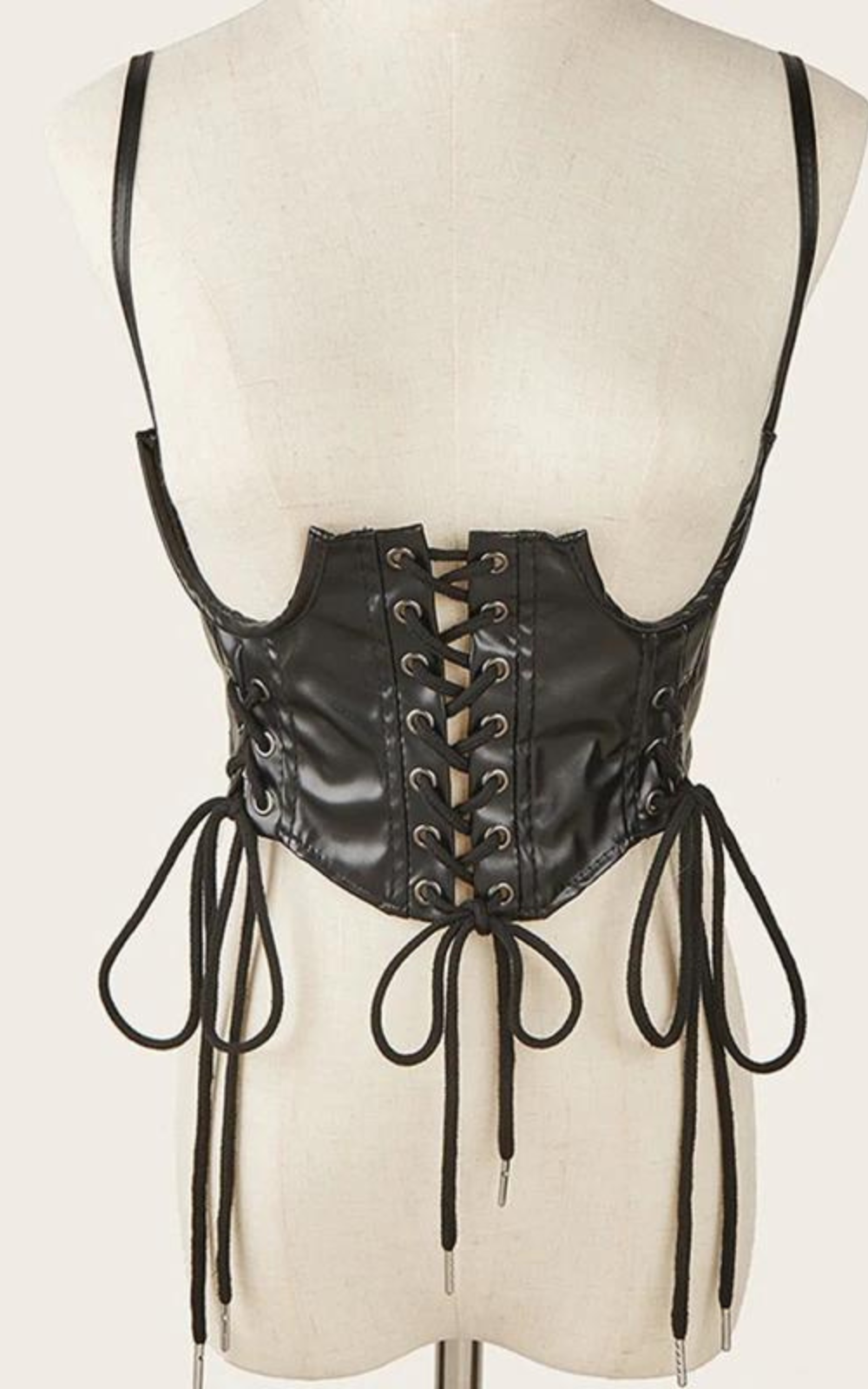 CEINTURE CORSET SOUTIEN GORGE NOIR