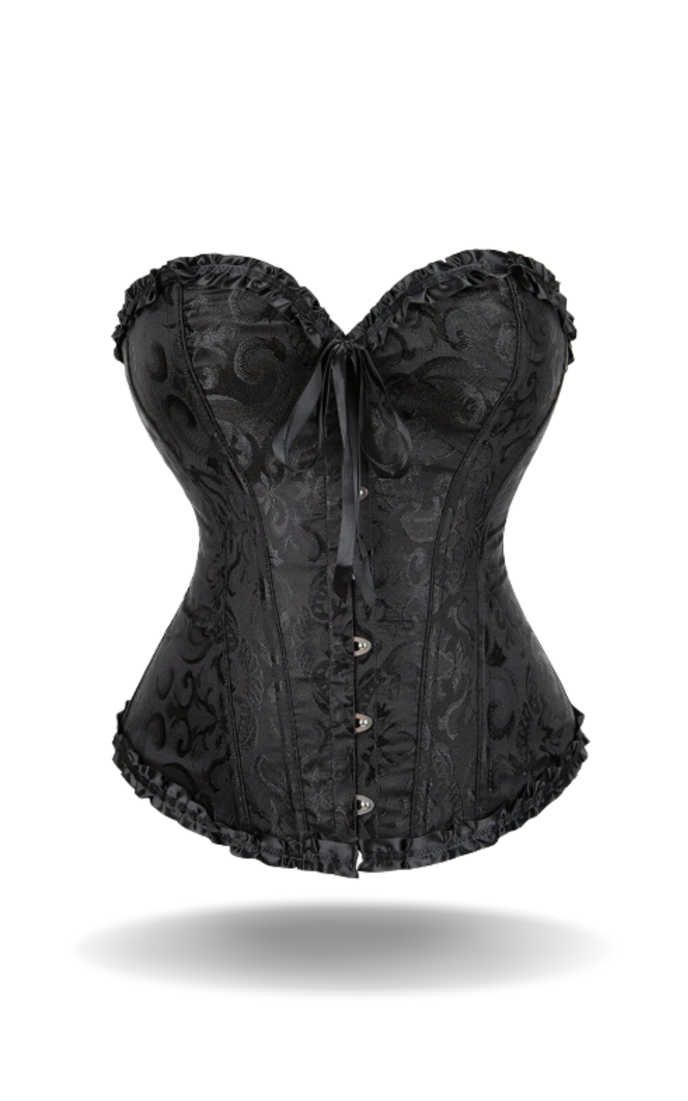 Bustier Corset à Dentelle Florale