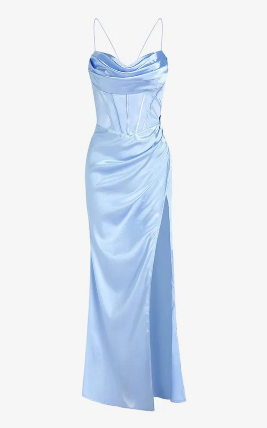 Corset Bleu Robe