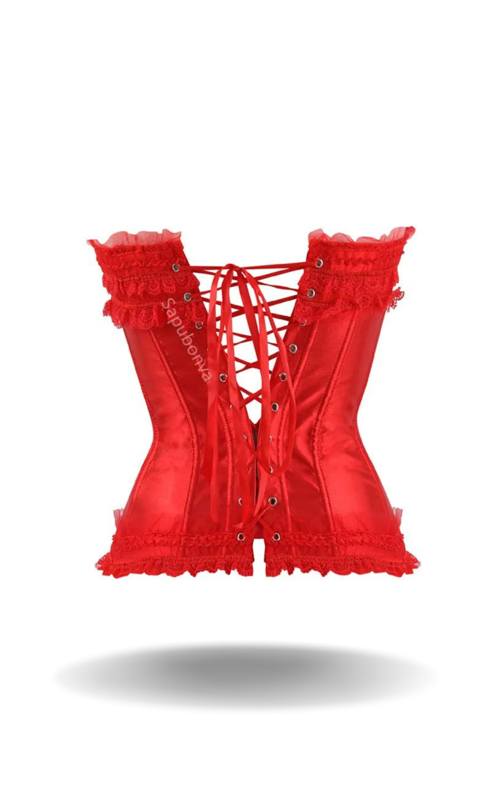 Satin Corset à Nœud Papillon