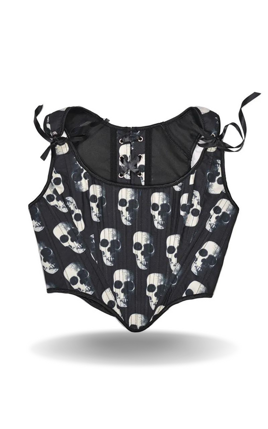 Corset Pirate Tête de Mort