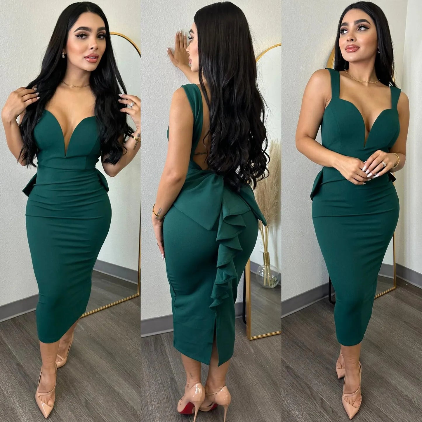 Corset Vert Robe